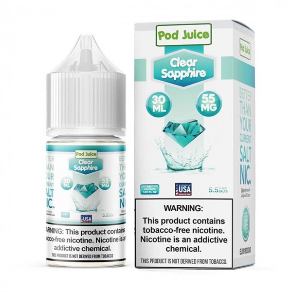 Pod Juice Salt - Clear Sapphire