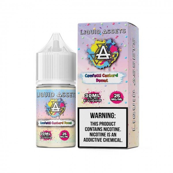 Liquid Assets Salt - Confetti Custard Donut