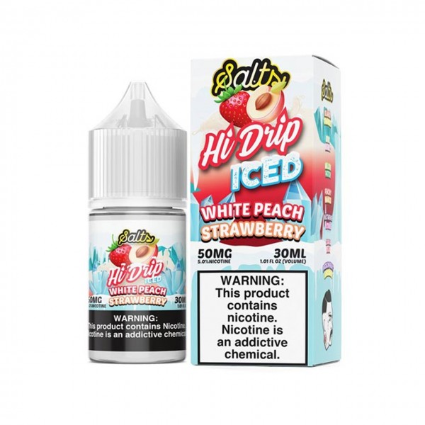 Hi-Drip ICED Salts - White Peach Strawberry
