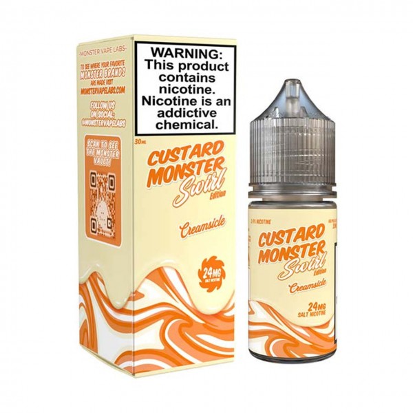Custard Monster Swirl Salts - Creamsicle