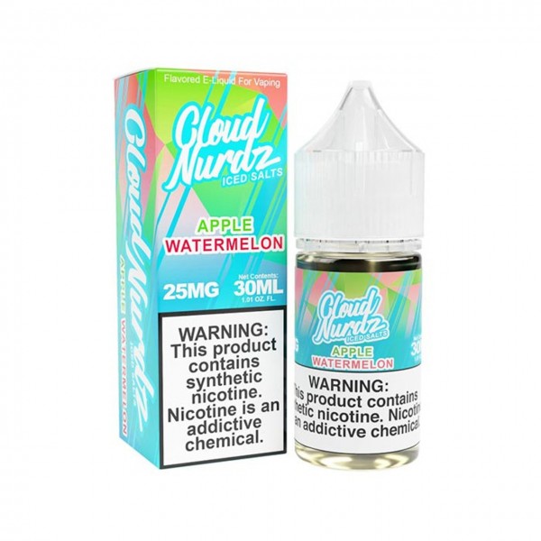 Cloud Nurdz ICED Salts - Watermelon Apple