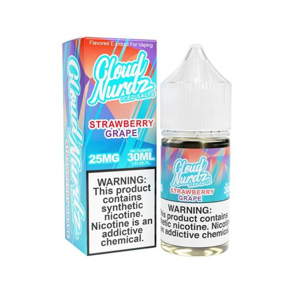 Cloud Nurdz ICED Salts - Grape Strawberry