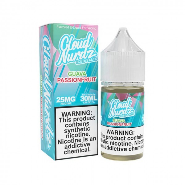 Cloud Nurdz ICED Salts - Guava Passion Fruit