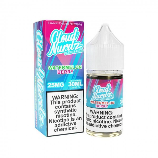 Cloud Nurdz ICED Salts - Watermelon Berry