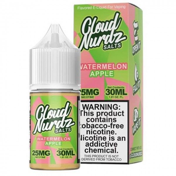Cloud Nurdz Salts - Watermelon Apple