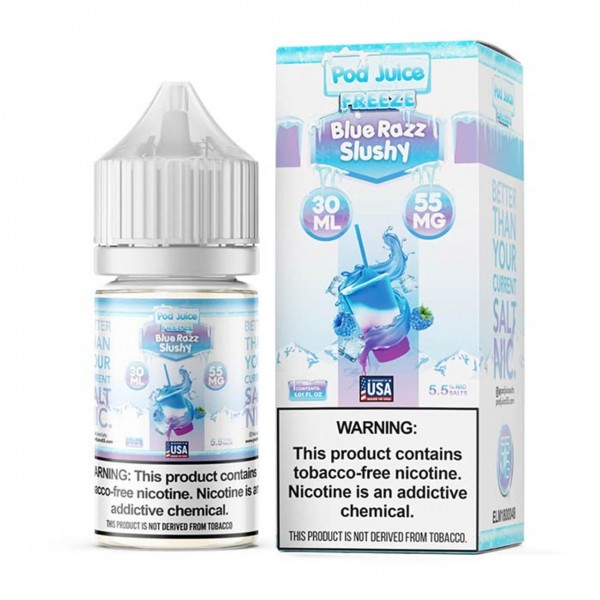 Pod Juice Freeze Salt - Blue Razz Slushy