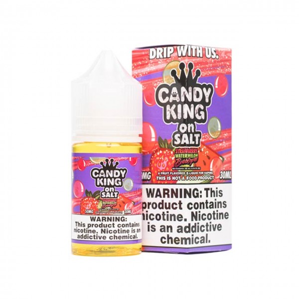 Candy King On Salt - Strawberry Watermelon Bubbleg...