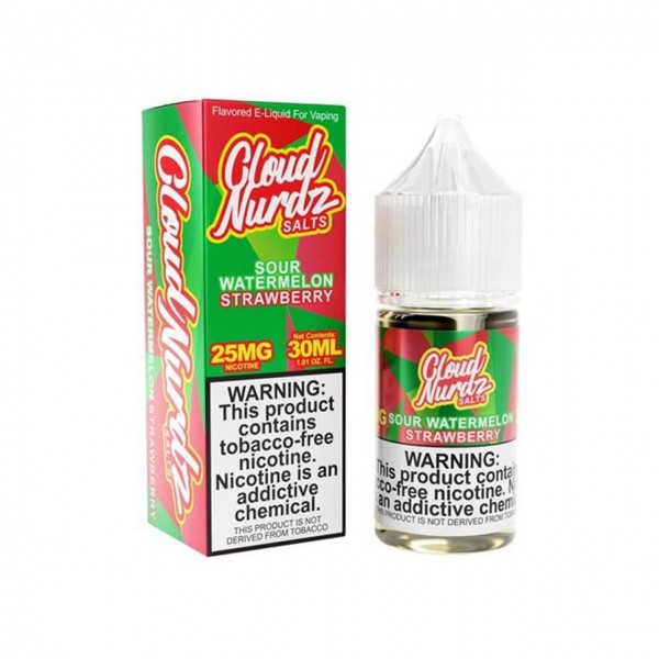 Cloud Nurdz Salts - Sour Watermelon Strawberry